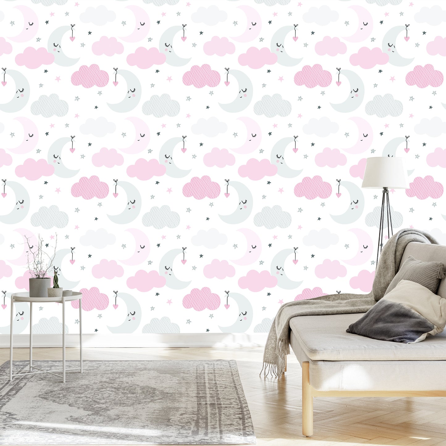 Wallpaper Moons Stars And Clouds