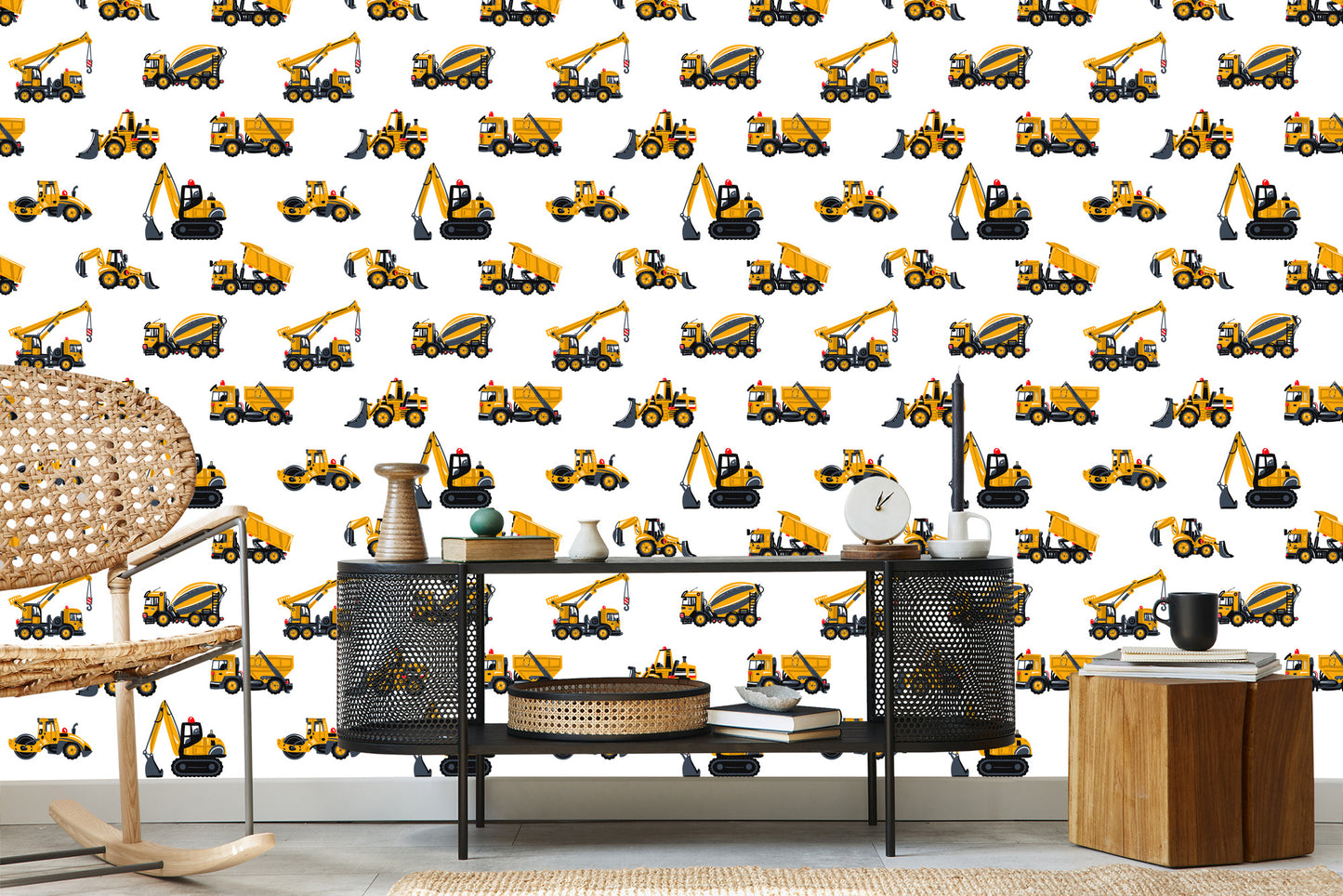 Wallpaper Vehicles, Excavators, Machinery, Nursery