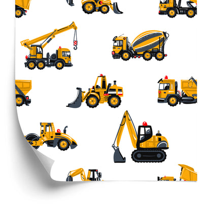 Wallpaper Vehicles, Excavators, Machinery, Nursery