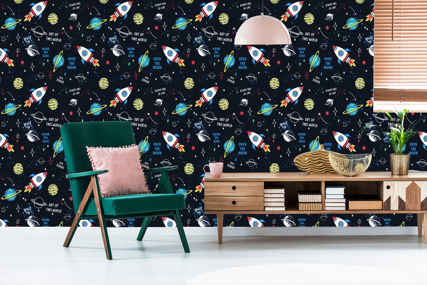 Wallpaper Cosmos Rockets Stars