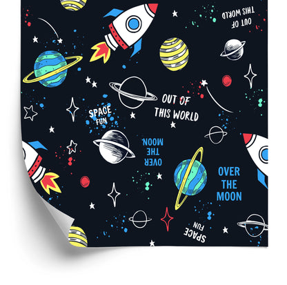 Wallpaper Cosmos Rockets Stars
