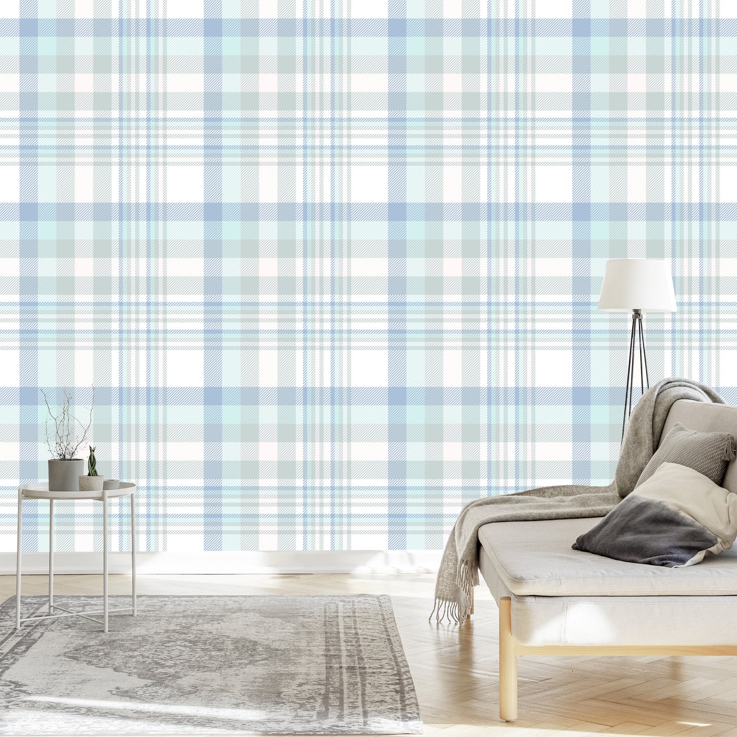 Wallpaper Modern Checked Pattern