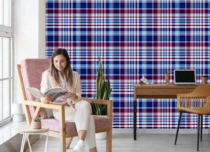 Wallpaper Checked Modern, Geometric
