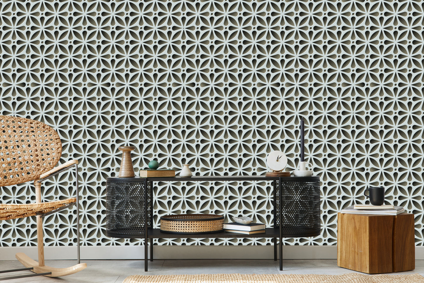 Wallpaper Three-Dimensional Wallpaper, 3D Effect, Optical