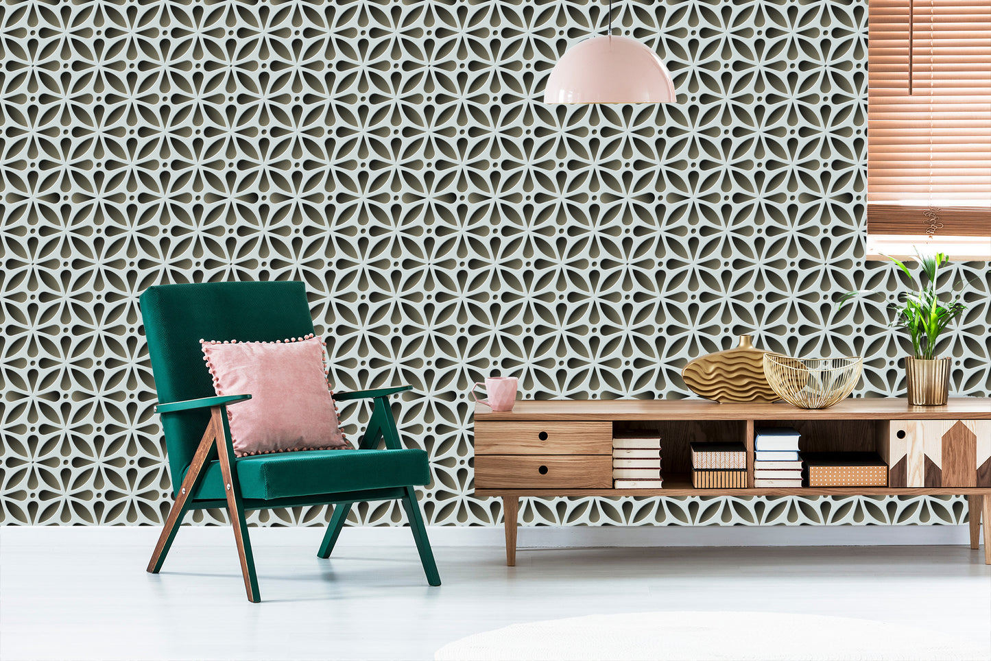 Wallpaper Three-Dimensional Wallpaper, 3D Effect, Optical