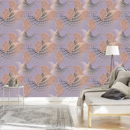 Wallpaper Three-Dimensional Wallpaper, 3D, Optical, Leaves