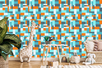 Wallpaper Colorful Building Blocks