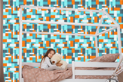 Wallpaper Colorful Building Blocks