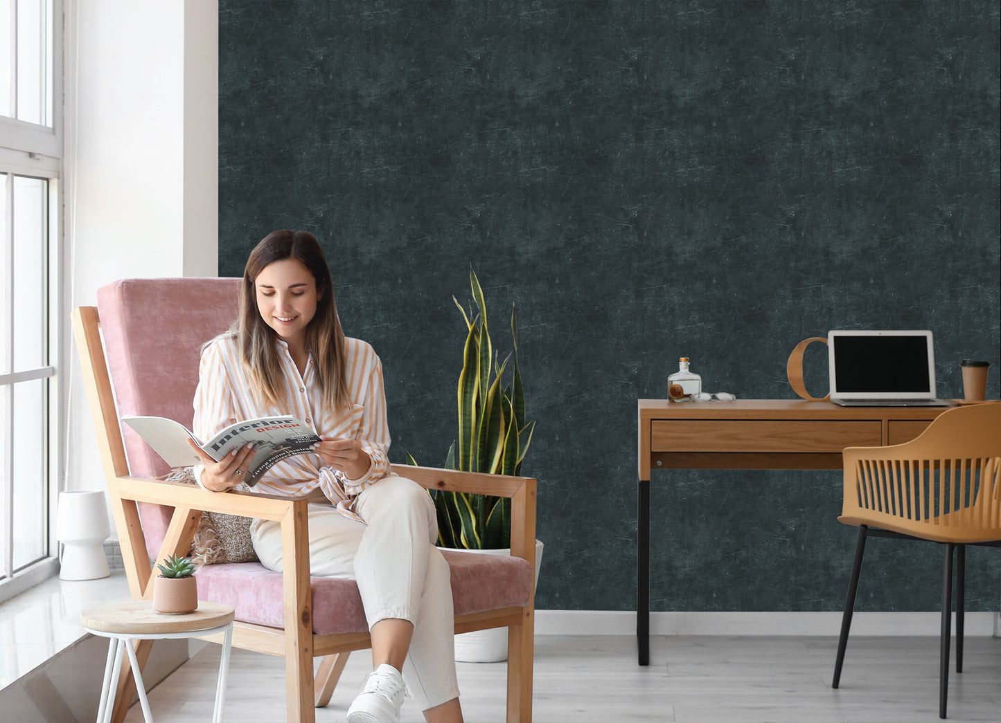 Wallpaper Grey Concrete Look