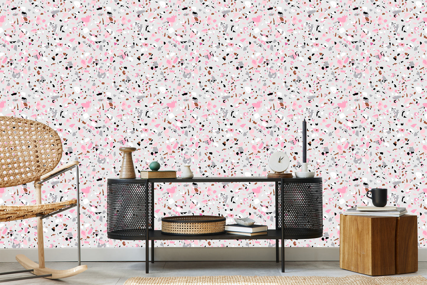 Wallpaper Terazzo Imitation