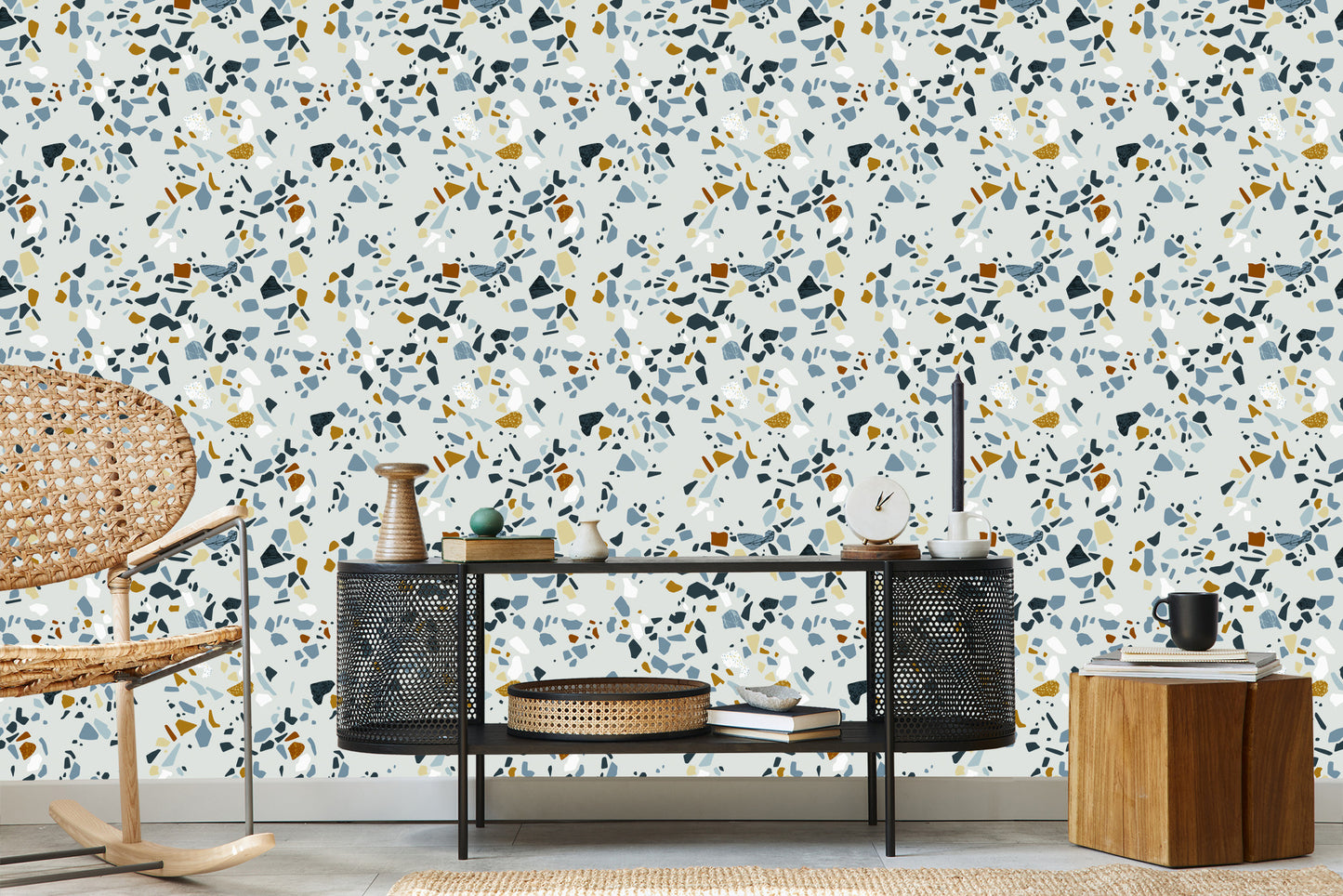 Wallpaper Colorful Terazzo