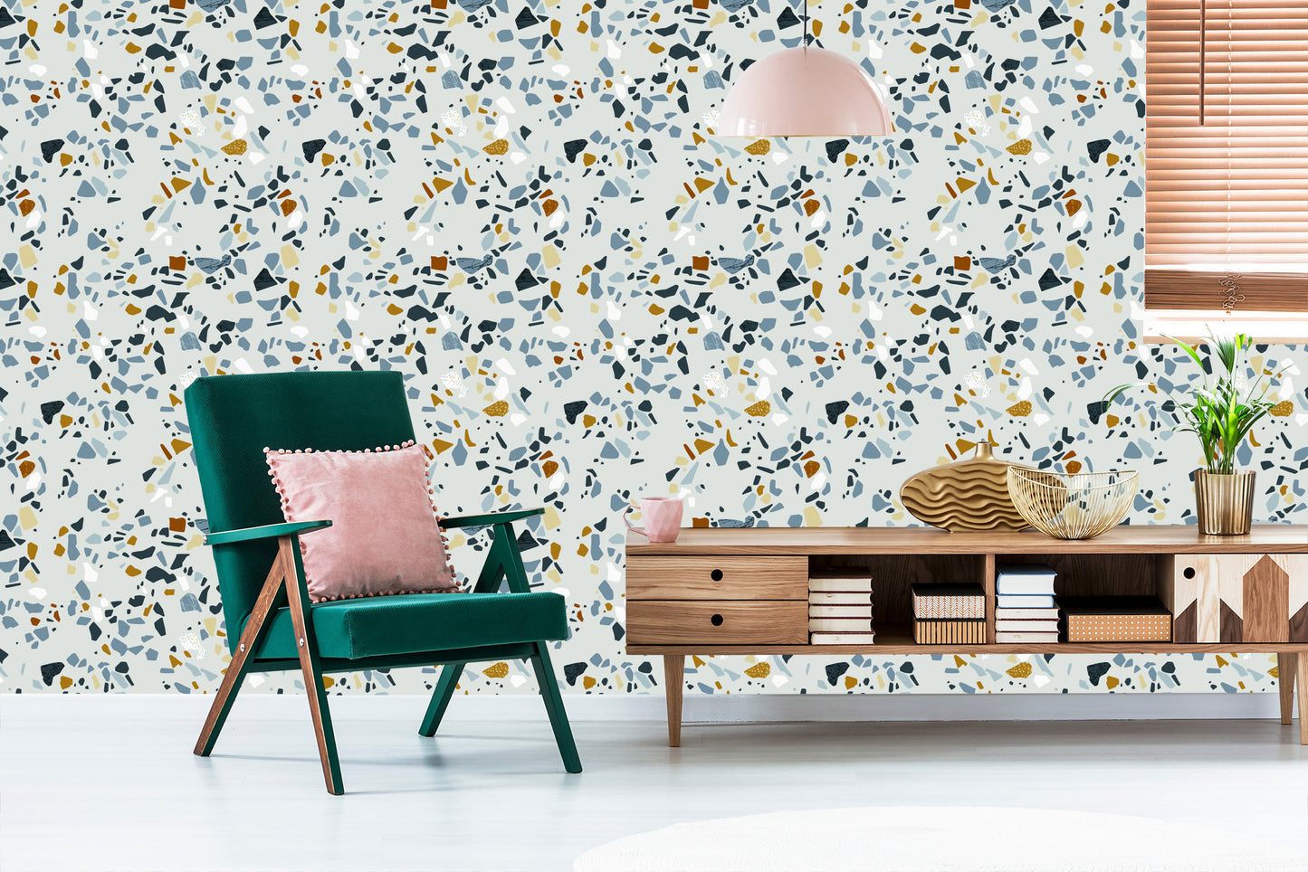 Wallpaper Colorful Terazzo