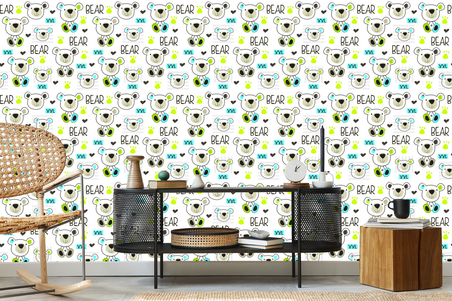 Wallpaper Colorful Bears