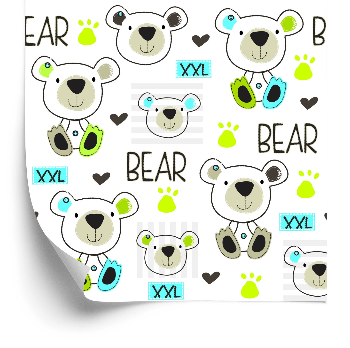 Wallpaper Colorful Bears