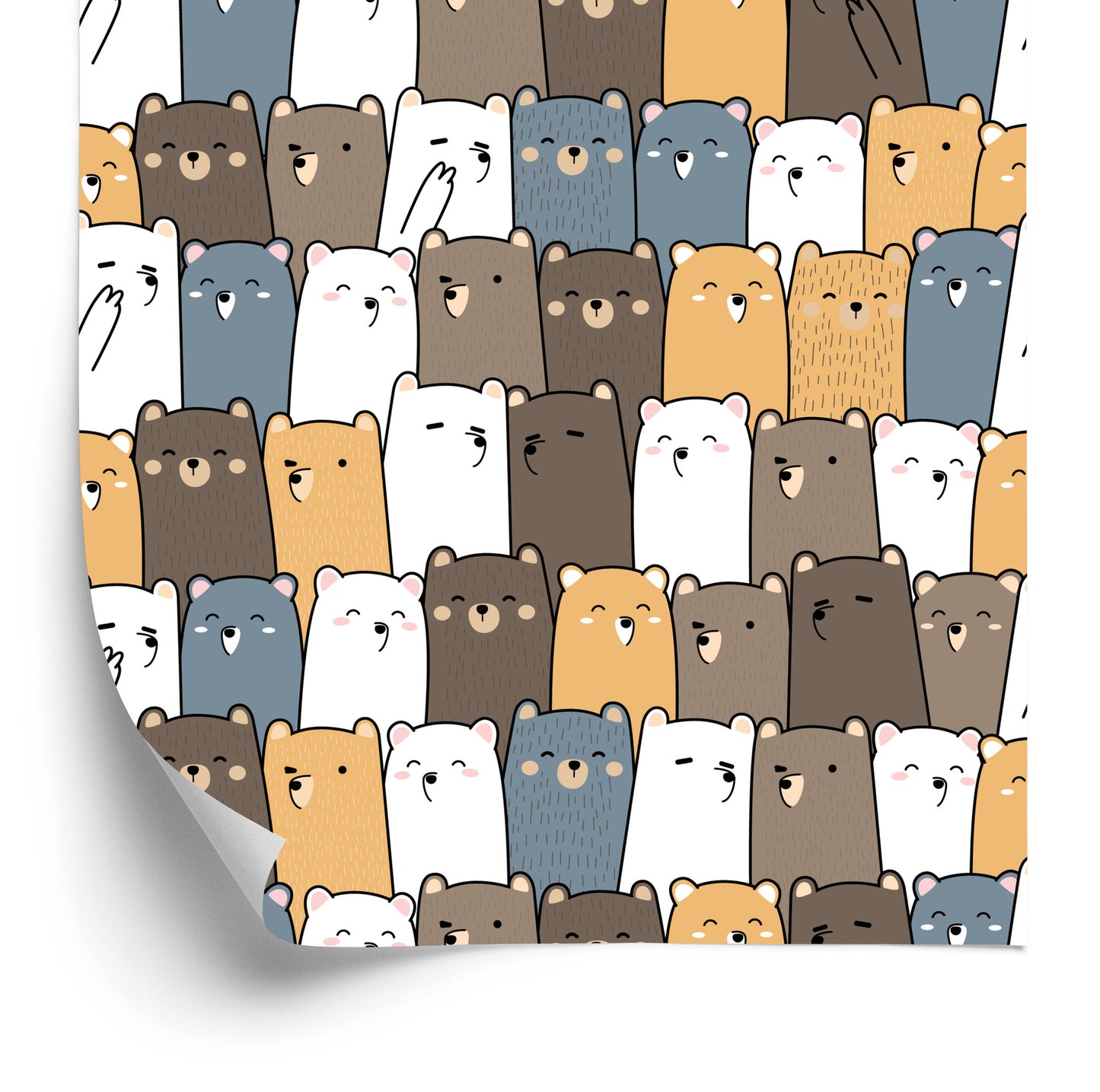 Wallpaper Colorful Bears Animals