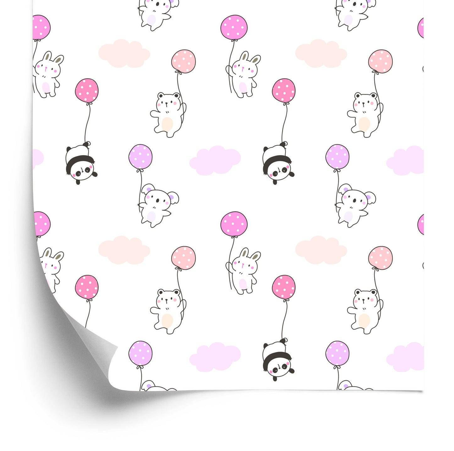 Wallpaper Animals With Balloons