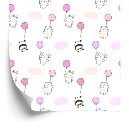 Wallpaper Animals With Balloons