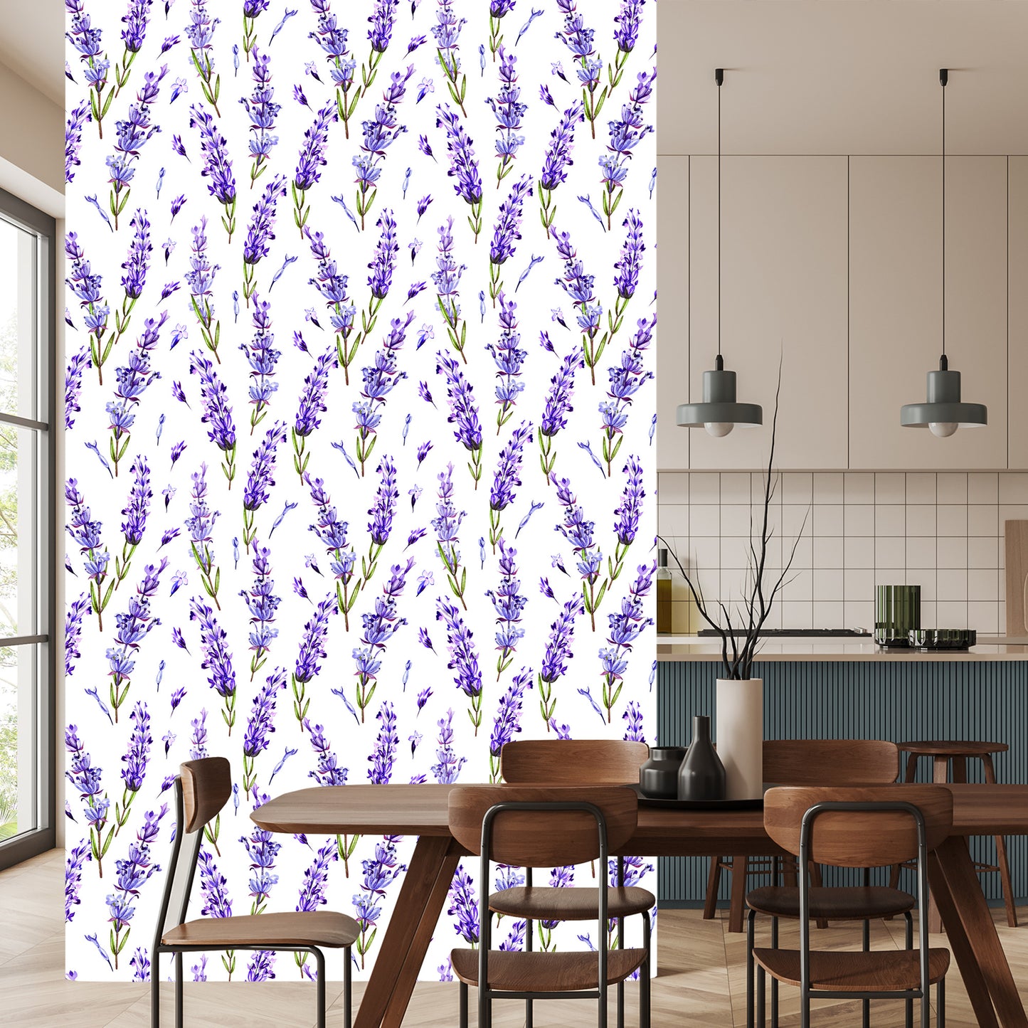 Wallpaper Violet Flowers