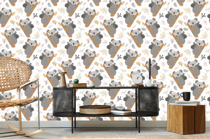 Wallpaper Sleeping Koalas