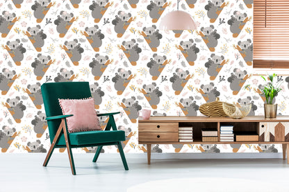 Wallpaper Sleeping Koalas