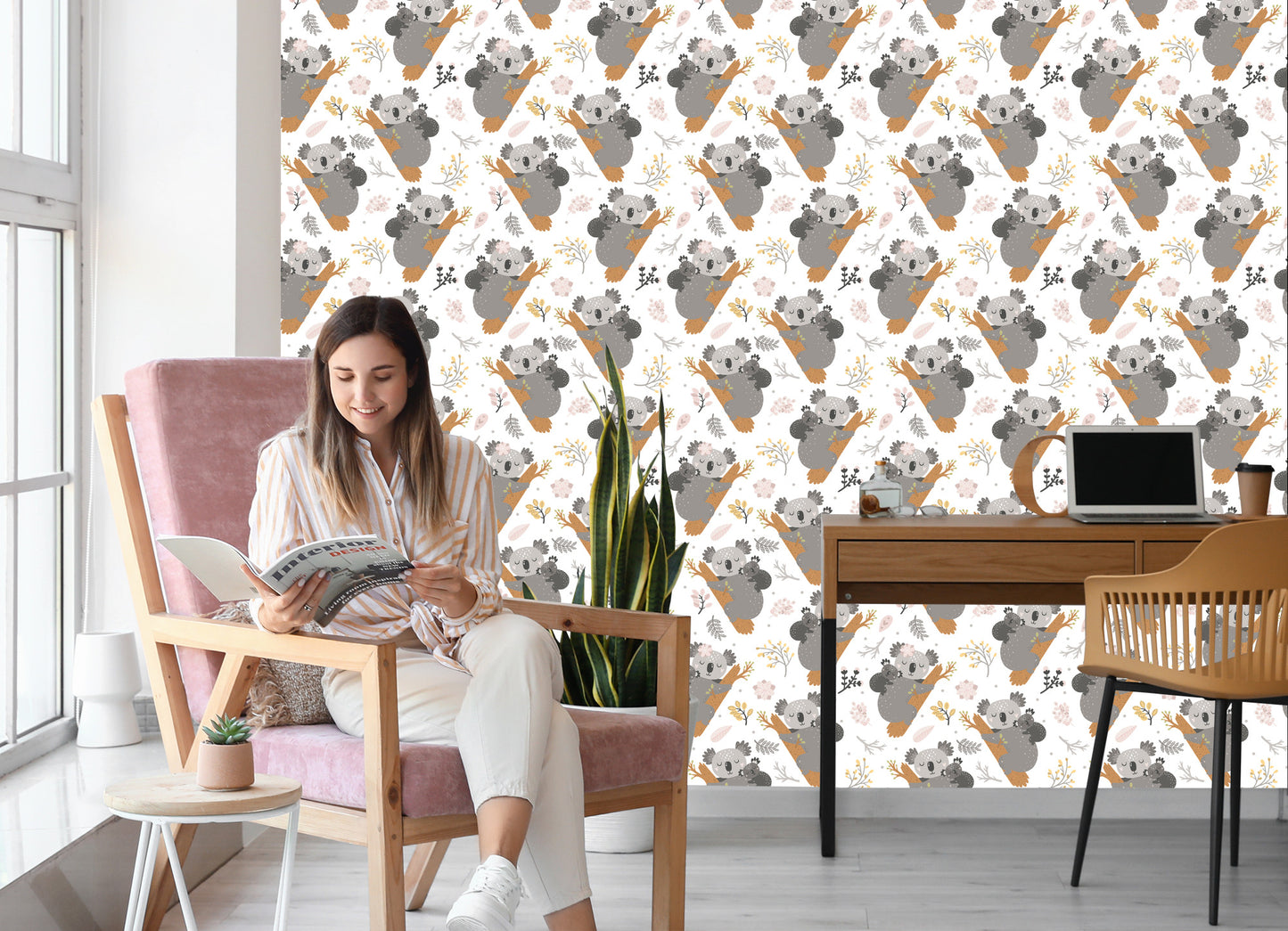 Wallpaper Sleeping Koalas