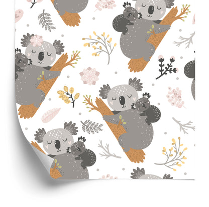 Wallpaper Sleeping Koalas