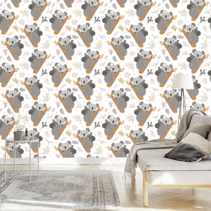 Wallpaper Sleeping Koalas