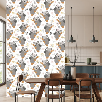 Wallpaper Sleeping Koalas