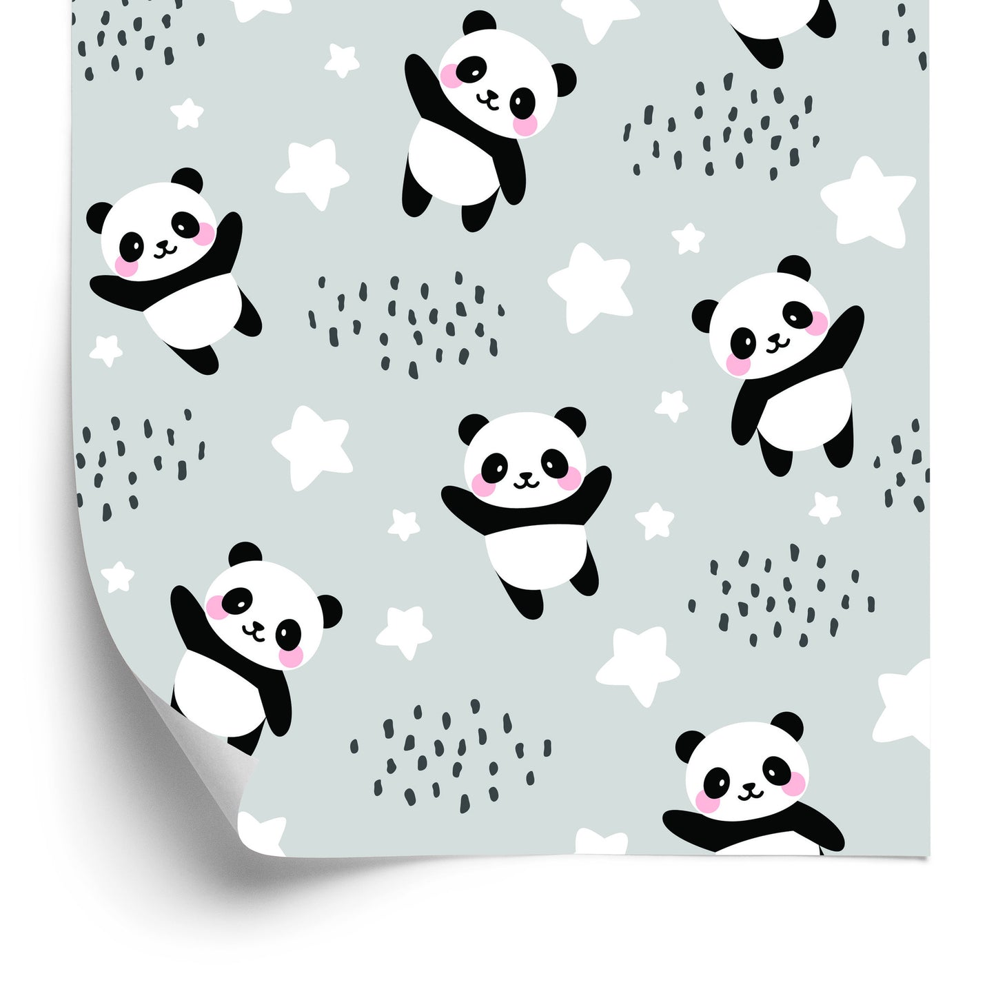 Wallpaper Pandas Among Stars