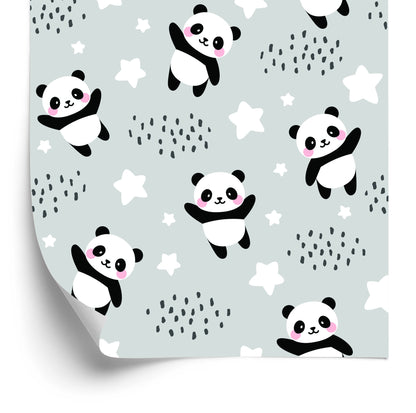 Wallpaper Pandas Among Stars
