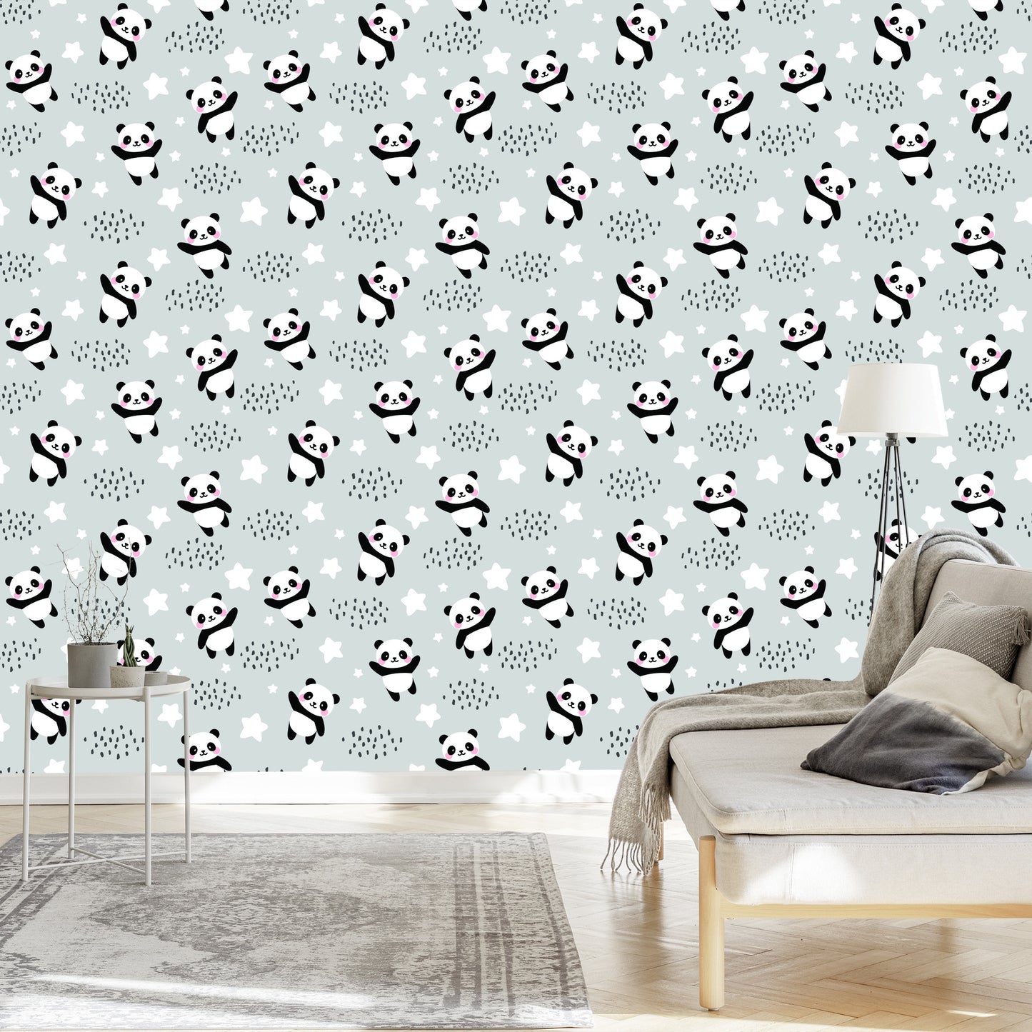 Wallpaper Pandas Among Stars