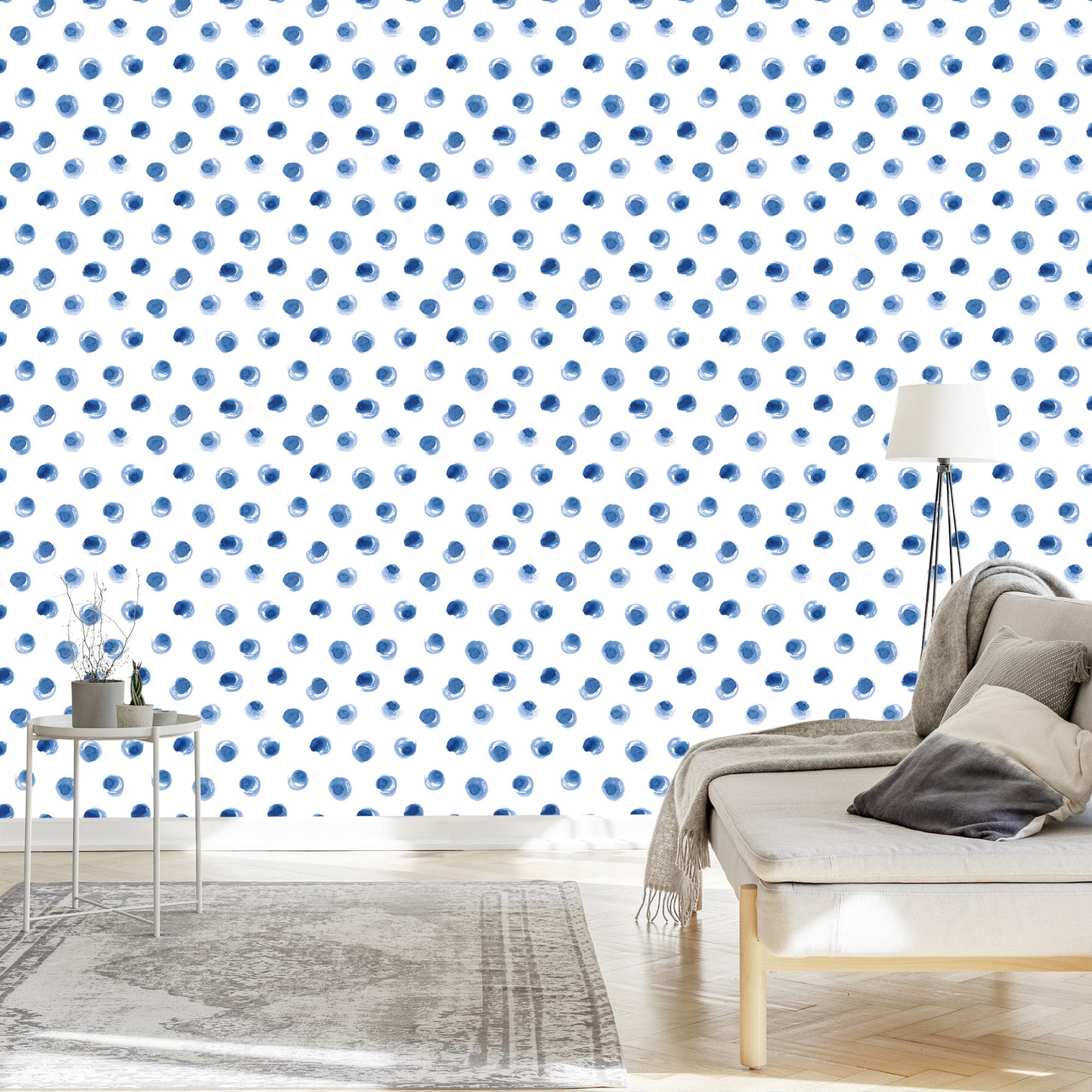Wallpaper Blue Dots