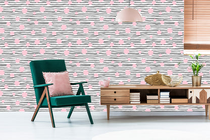 Wallpaper Big Circles And Stripes