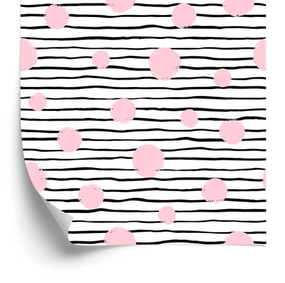 Wallpaper Big Circles And Stripes