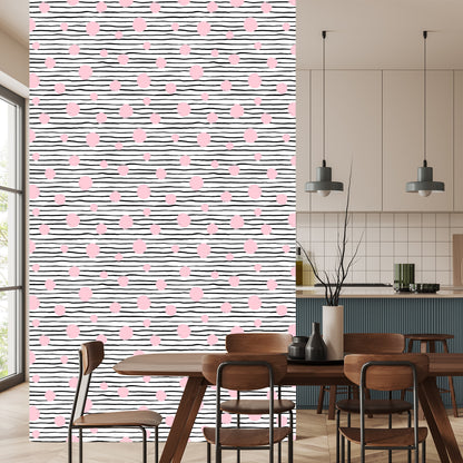 Wallpaper Big Circles And Stripes