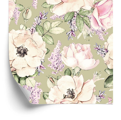 Wallpaper Peonies In Toned Colours