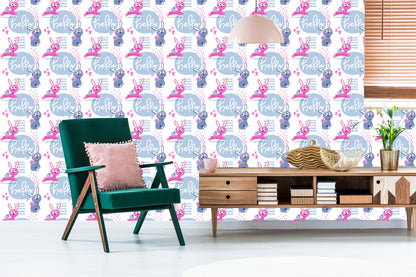 Wallpaper Colorful Rabbits