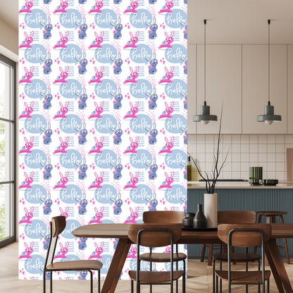 Wallpaper Colorful Rabbits