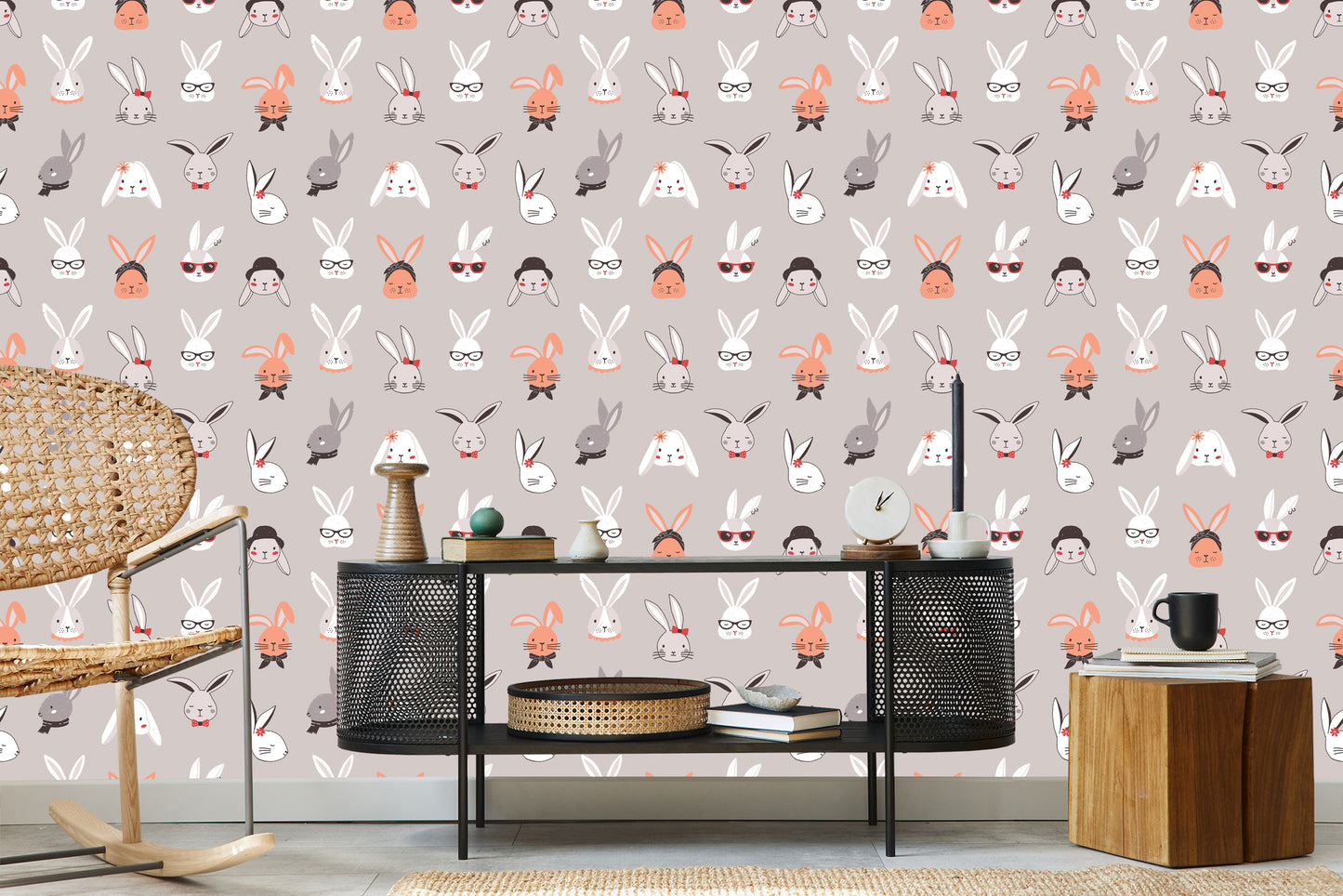 Wallpaper Stylish Rabbits