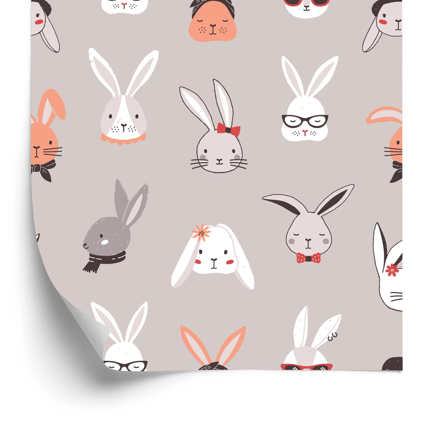 Wallpaper Stylish Rabbits