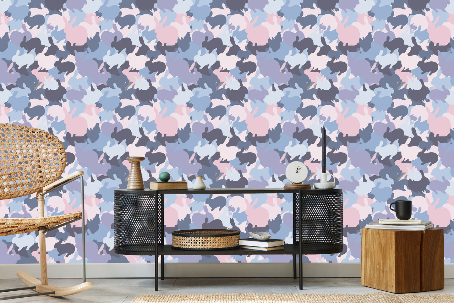 Wallpaper Rabbits In Differen Colours
