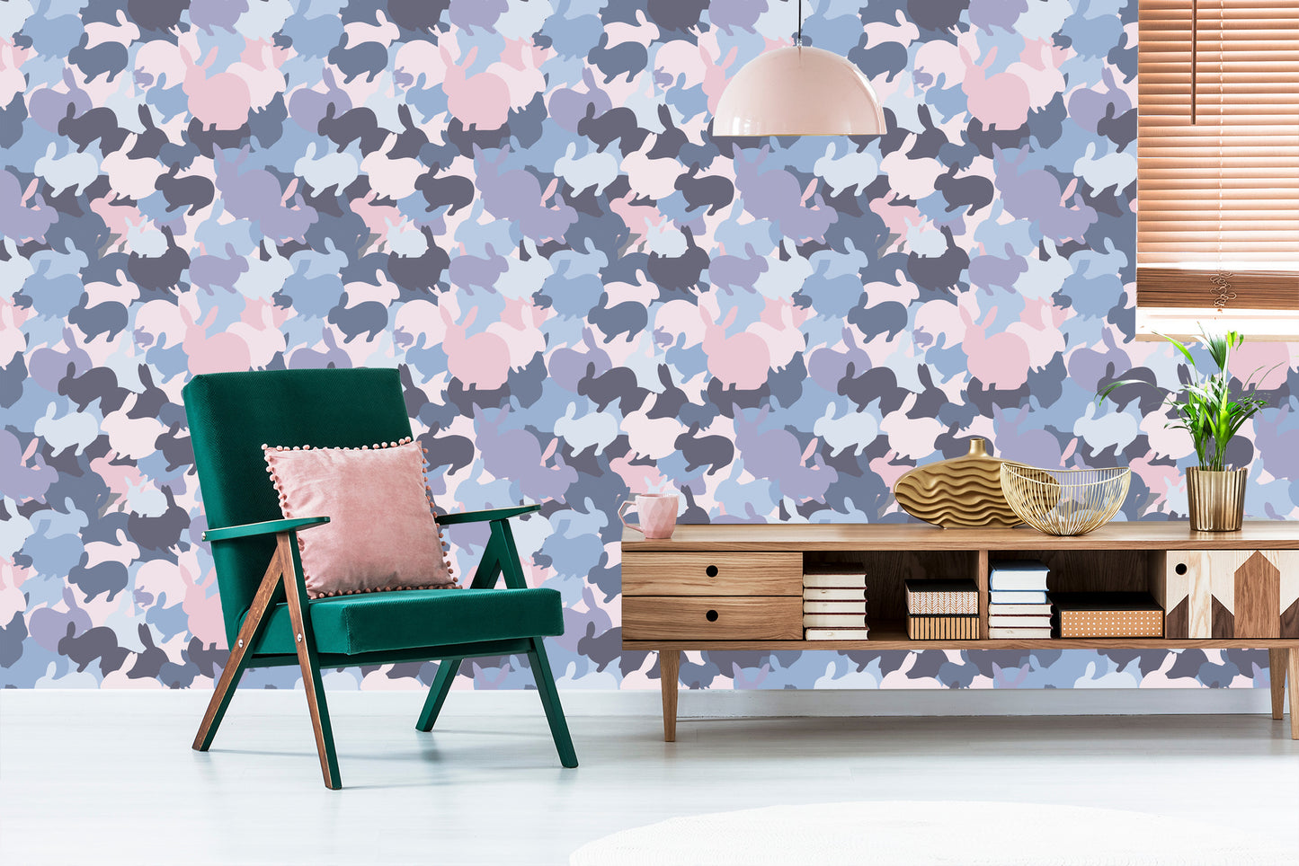 Wallpaper Rabbits In Differen Colours