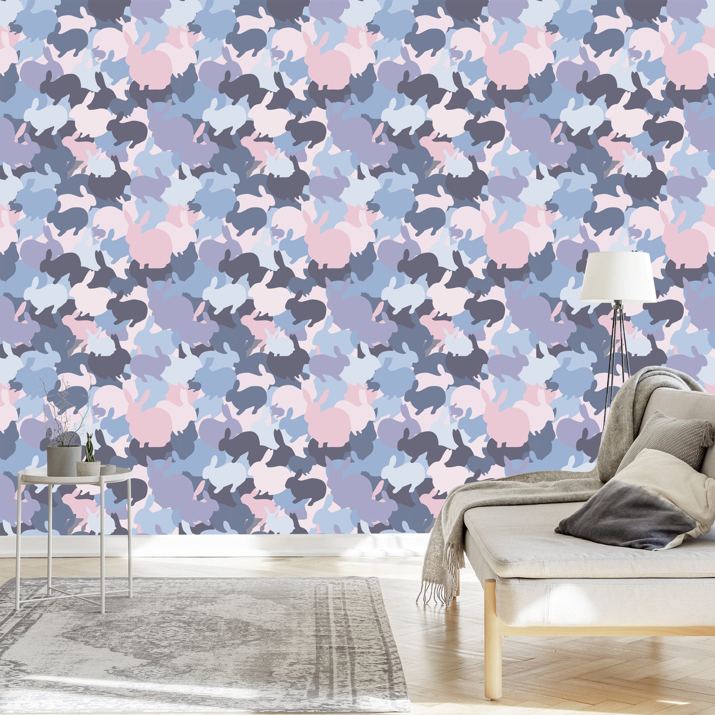 Wallpaper Rabbits In Differen Colours