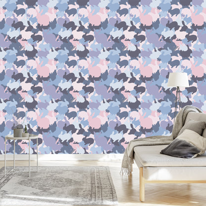 Wallpaper Rabbits In Differen Colours