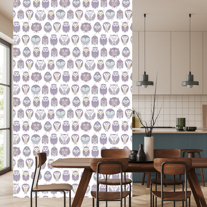Wallpaper Small, Pastel Owls