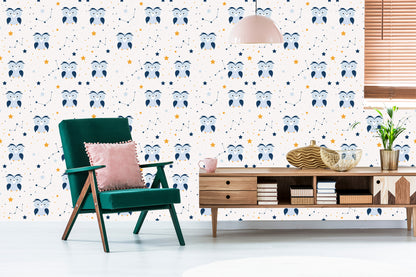 Wallpaper Owls Among The Stars