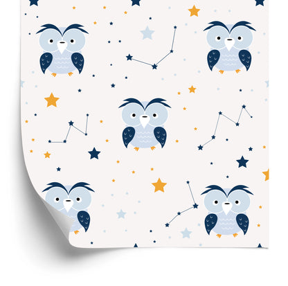 Wallpaper Owls Among The Stars