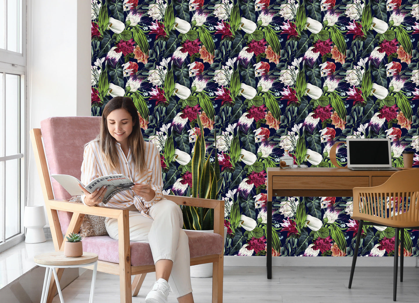 Wallpaper Colorful Flowers