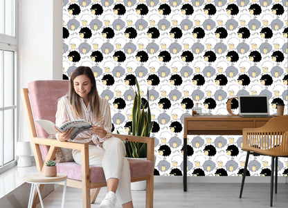 Wallpaper Smiling Sheeps