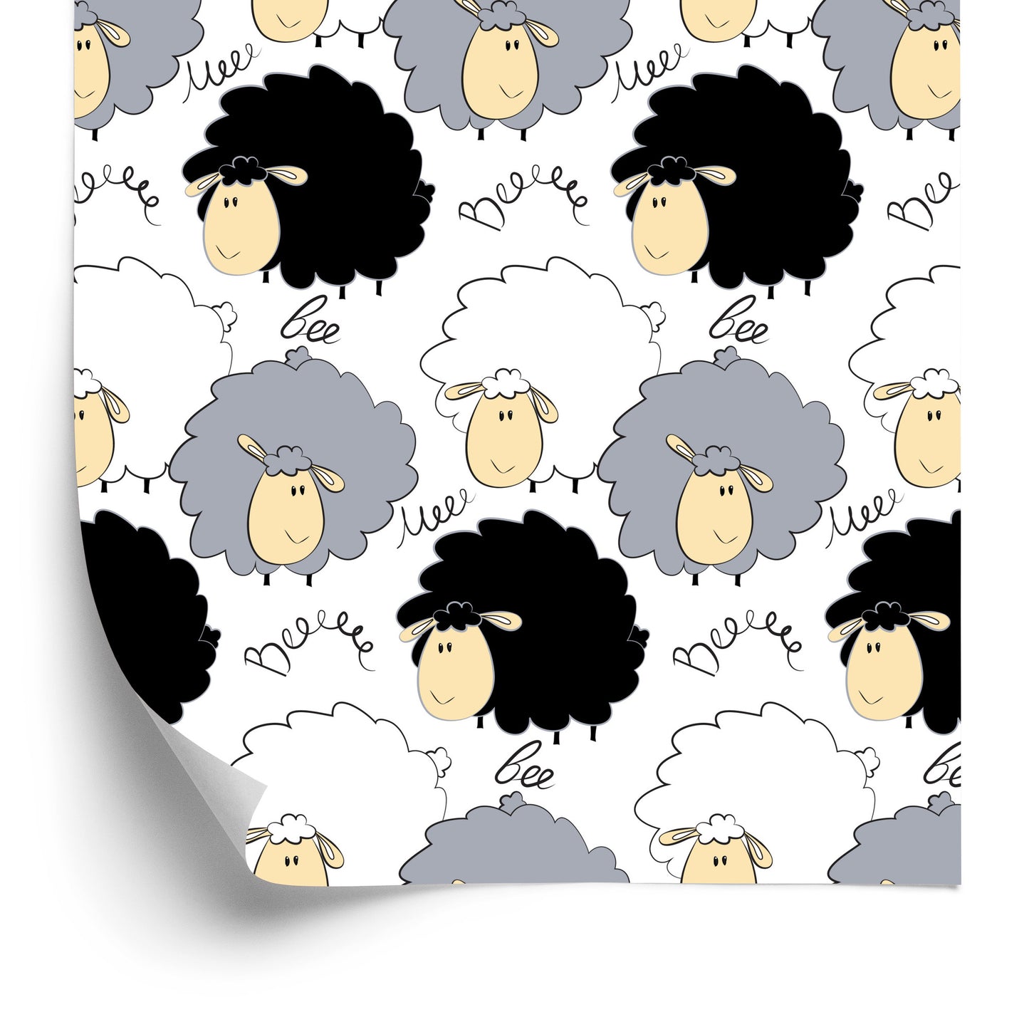 Wallpaper Smiling Sheeps